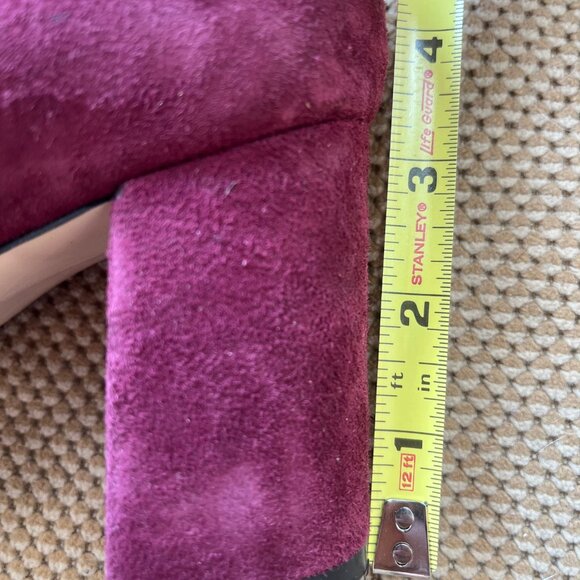 Steve Madden Savy Purple Suede Block Heel Pump Size 8.5M‎ Slip On Shoes - Picture 10 of 10